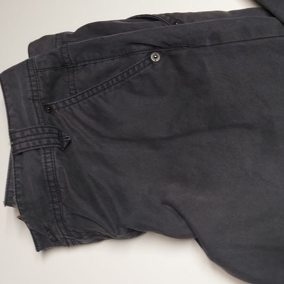 Banana Republic Wide leg 100% cotton charcoal  Jeans Size 6 - Picture 2 of 11